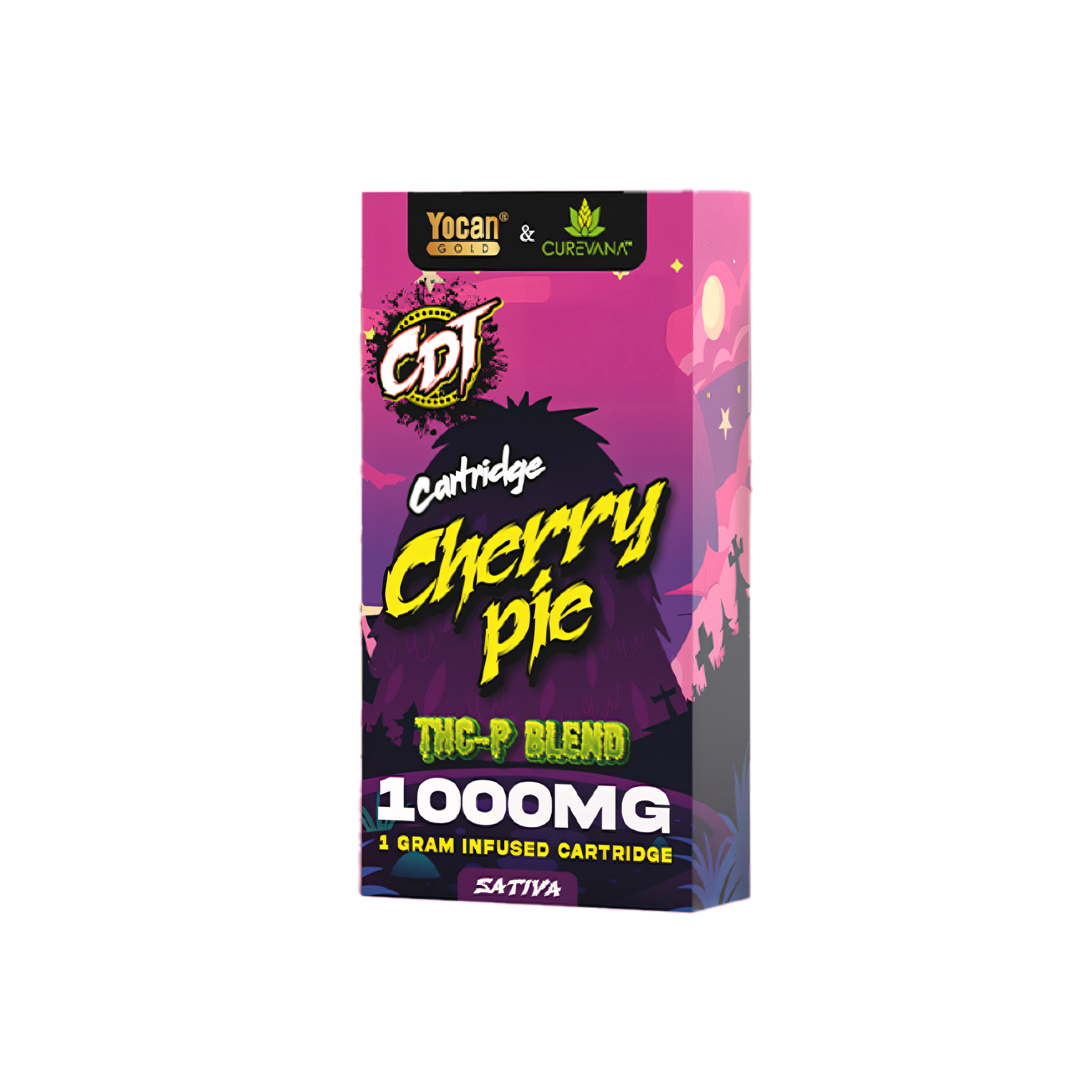 Yocan Gold 510 Cartridges By Curevana - 1 Gram Cherry Pie