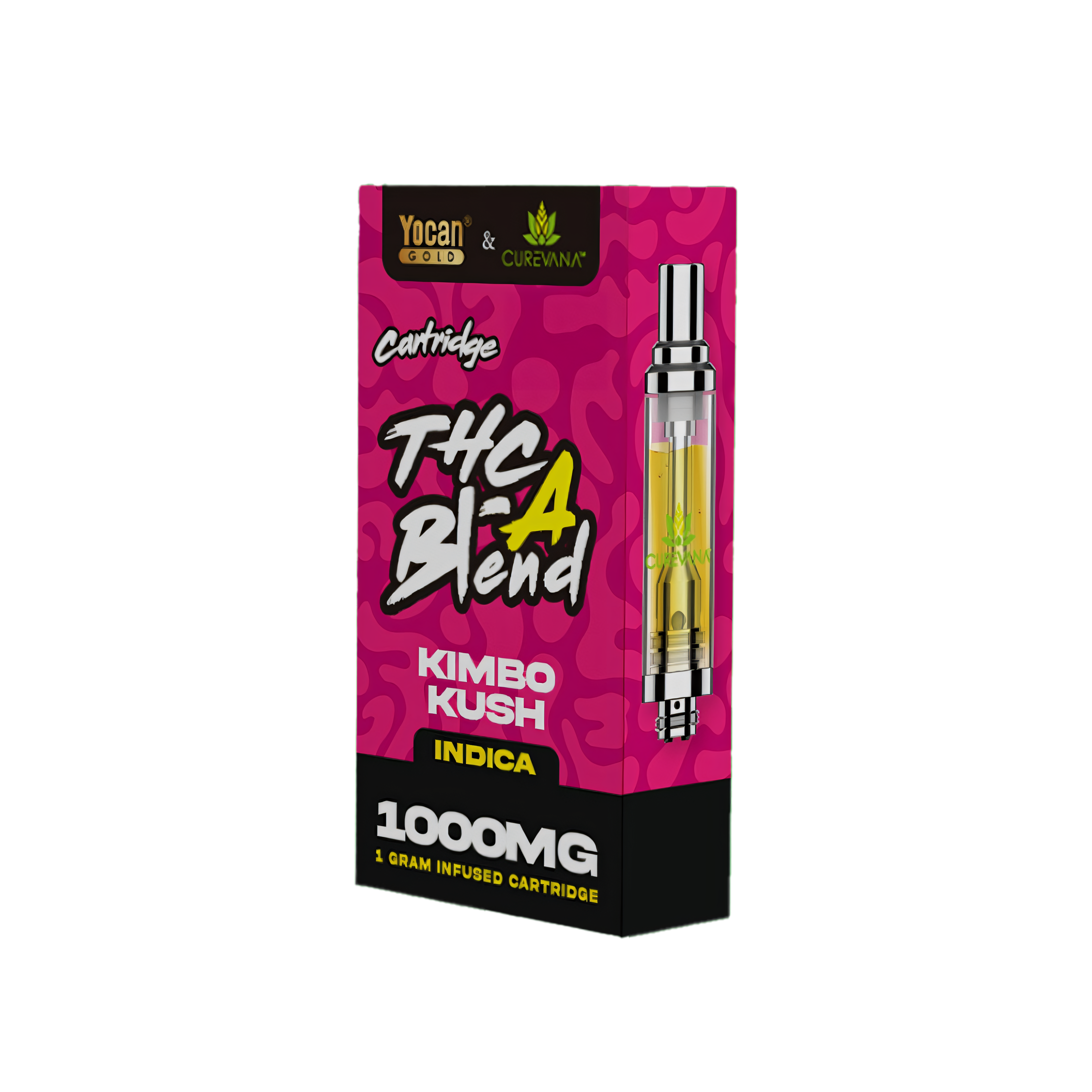Yocan Gold 510 Cartridges By Curevana - 1 Gram Kimbo Kush