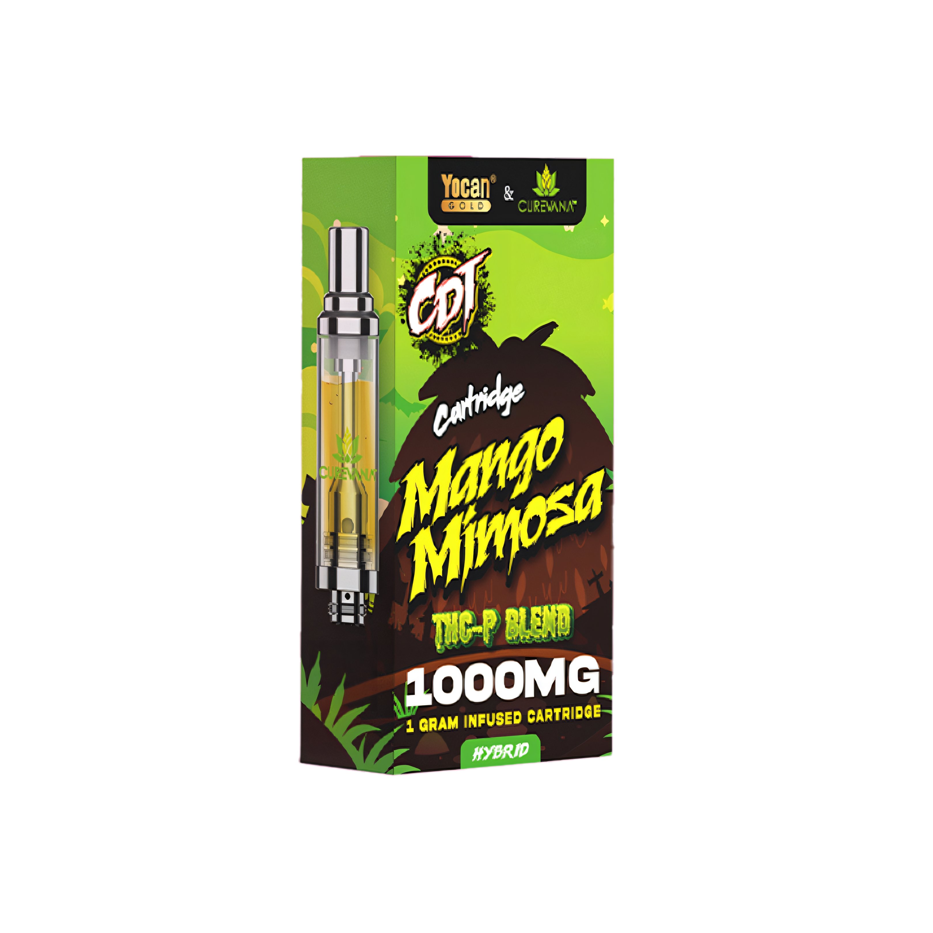 Yocan Gold 510 Cartridges By Curevana - 1 Gram Mango Mimosa