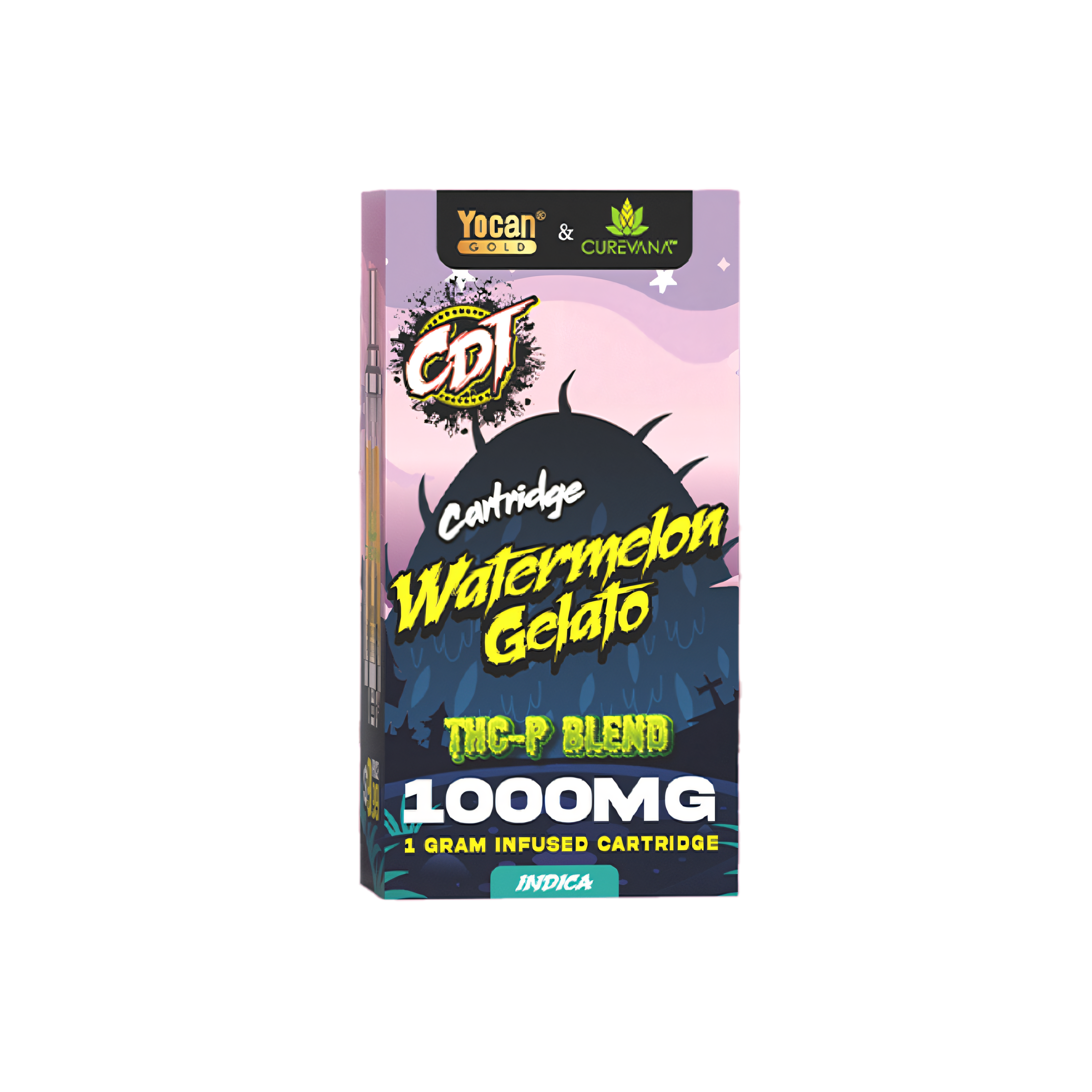 Yocan Gold 510 Cartridges By Curevana - 1 Gram Pie Hole