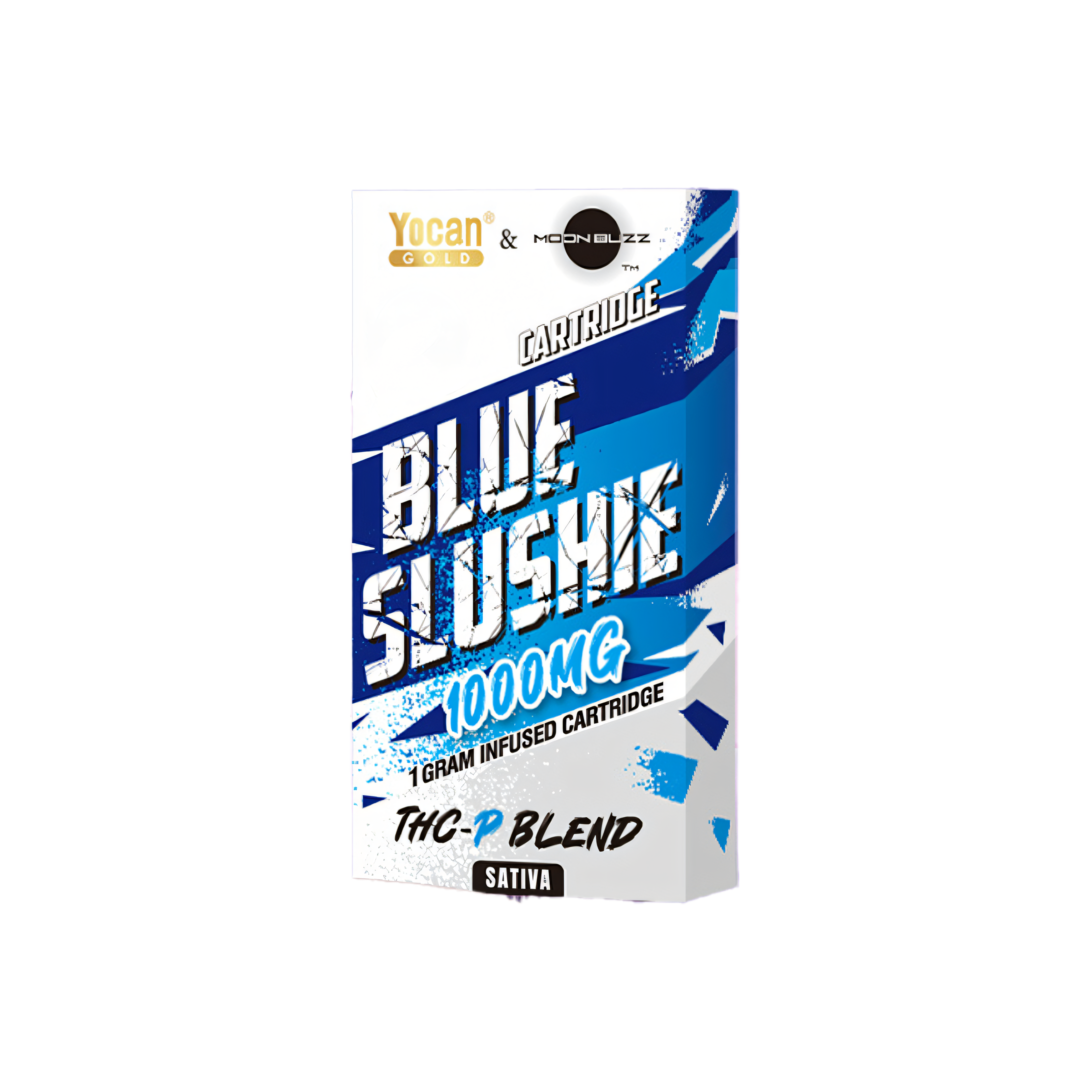 Yocan Gold 510 Cartridges By Moonbuzz - 1 Gram Blue Slushy