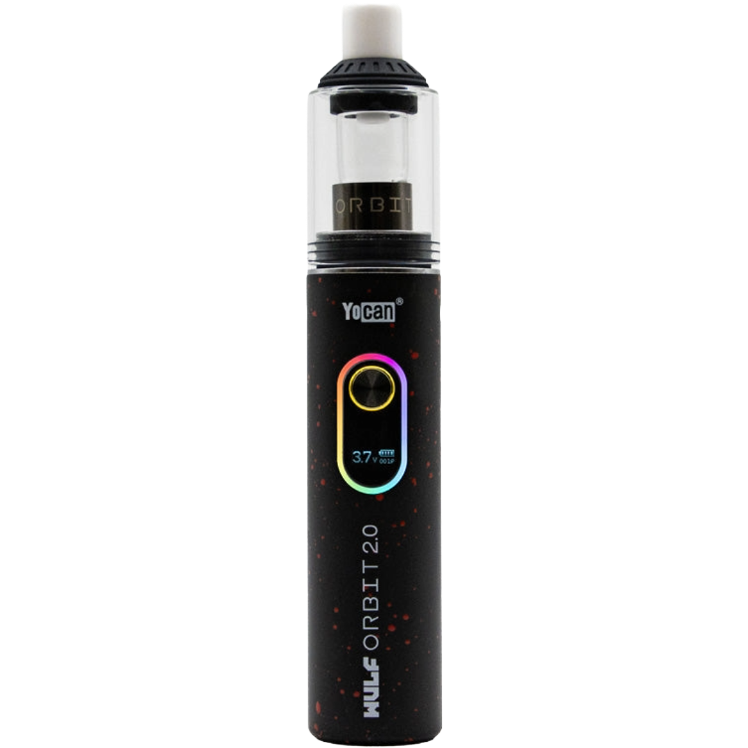 Yocan Orbit 2.0 Concentrate Vaporizer Black Red Spatter