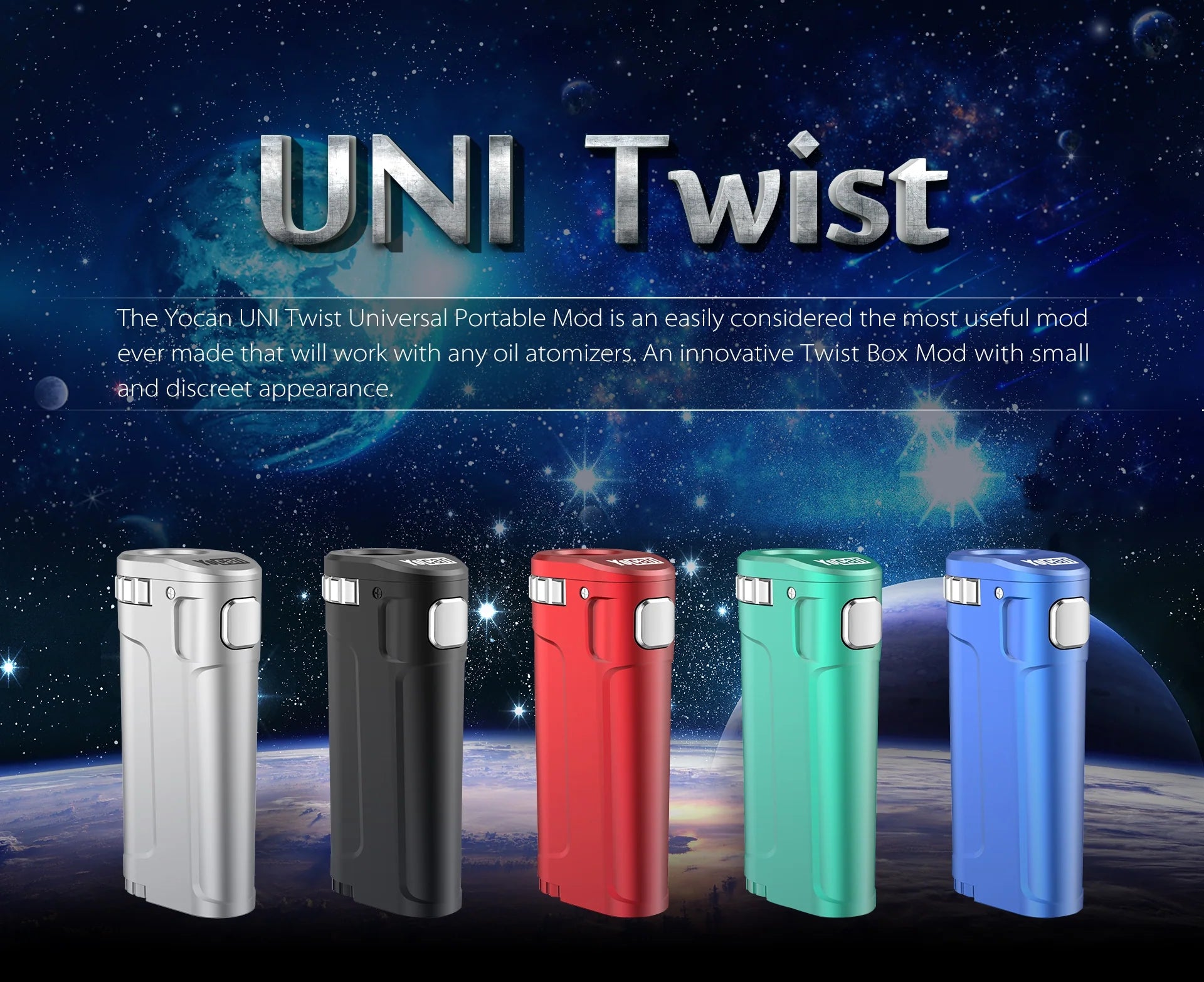 Yocan Uni Twist - Universal Portable Box Mod Green