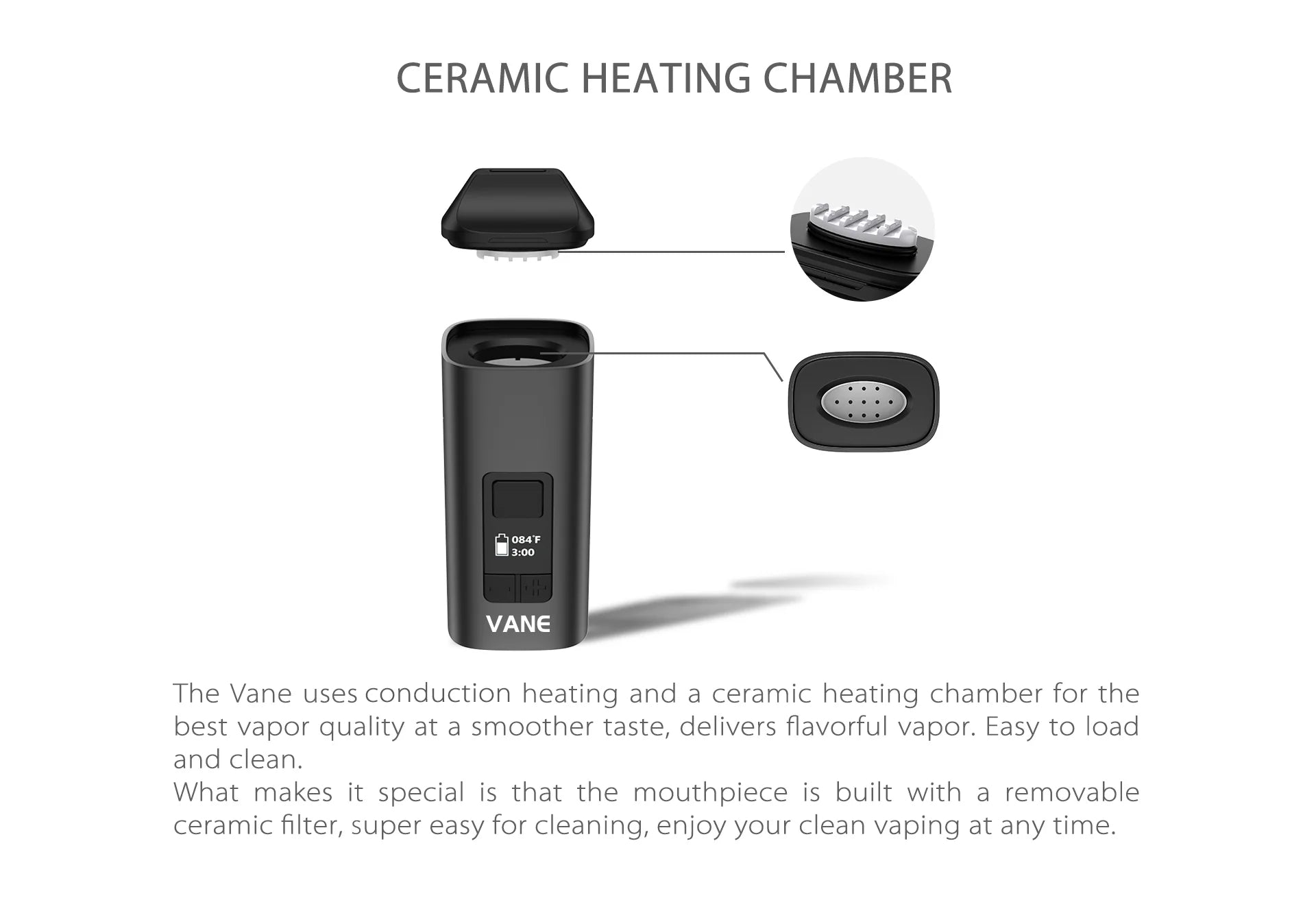Yocan Vane - Dry Herb Vaporizer Red
