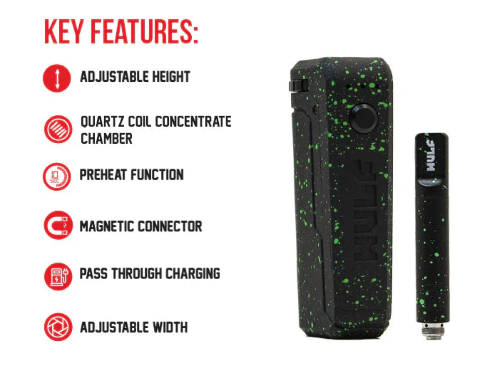 Yocan Uni Max Concentrate Kit by Wulf Mods Wulf Purple Black Splatter
