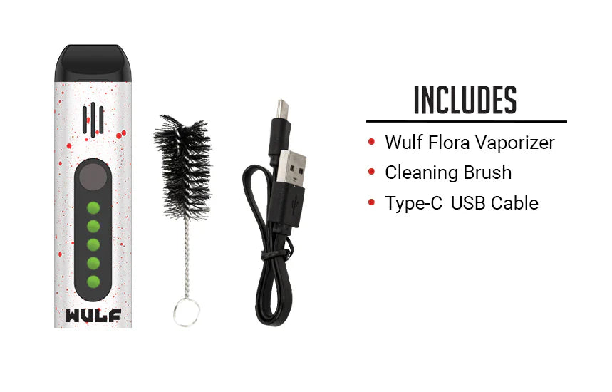 Yocan Flora Dry Herb Vaporizer by Wulf Mod Wulf Teal Black Splatter