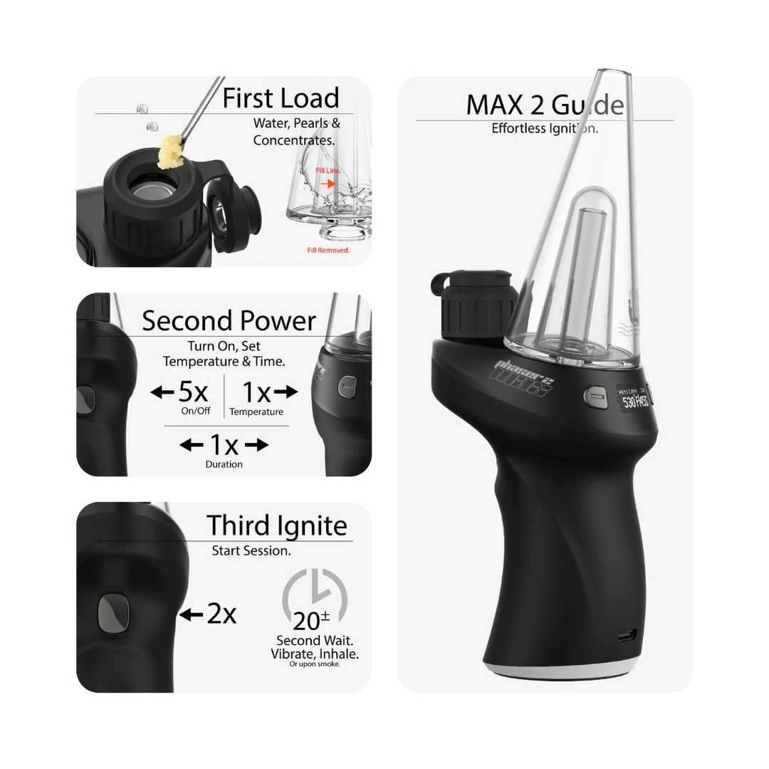 Yocan Black Series - Phaser Max 2 Smart Rig Blue