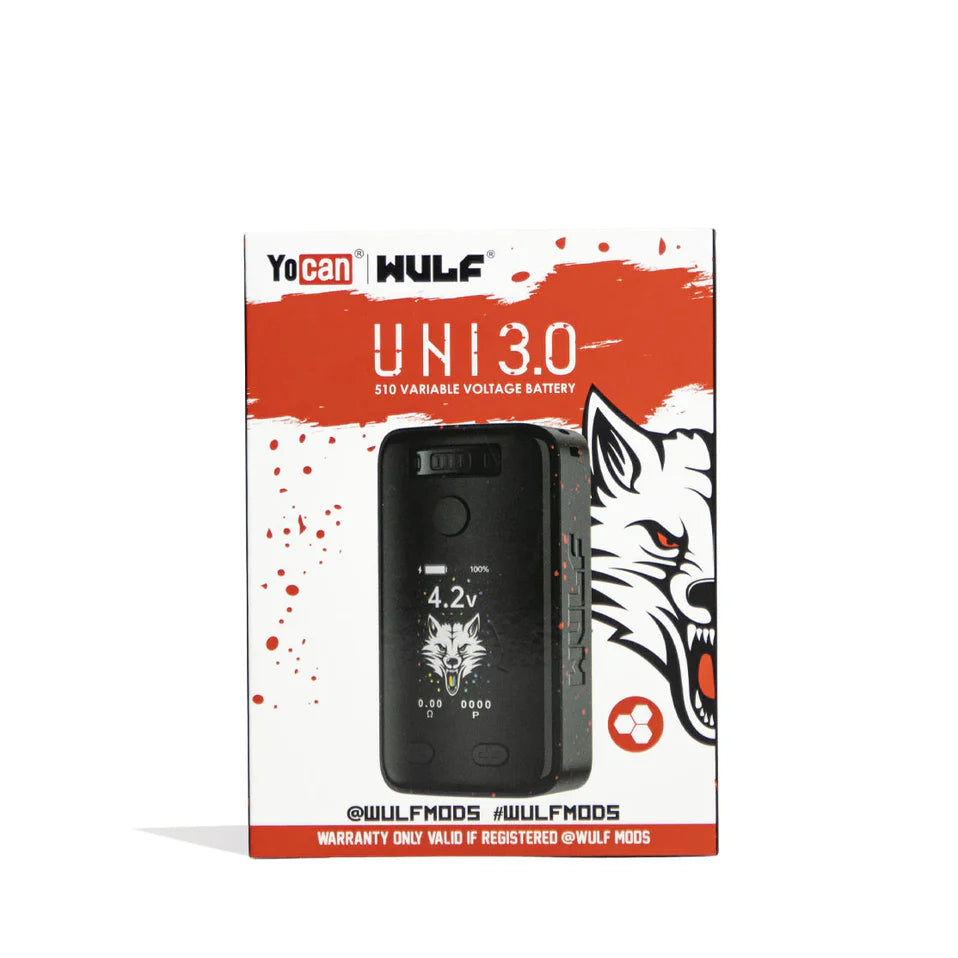 Yocan UNI 3.0 - Universal Box Mod Black Red Splatter