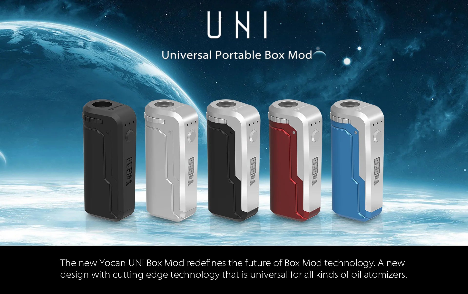Yocan UNI (Universal Portable Box Mod) Blue Purple Gradient