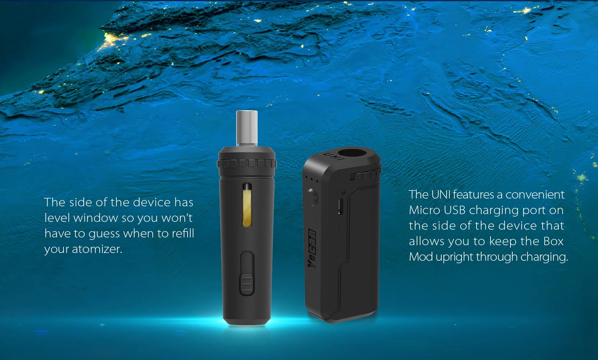 Yocan UNI (Universal Portable Box Mod) Blue Purple Gradient