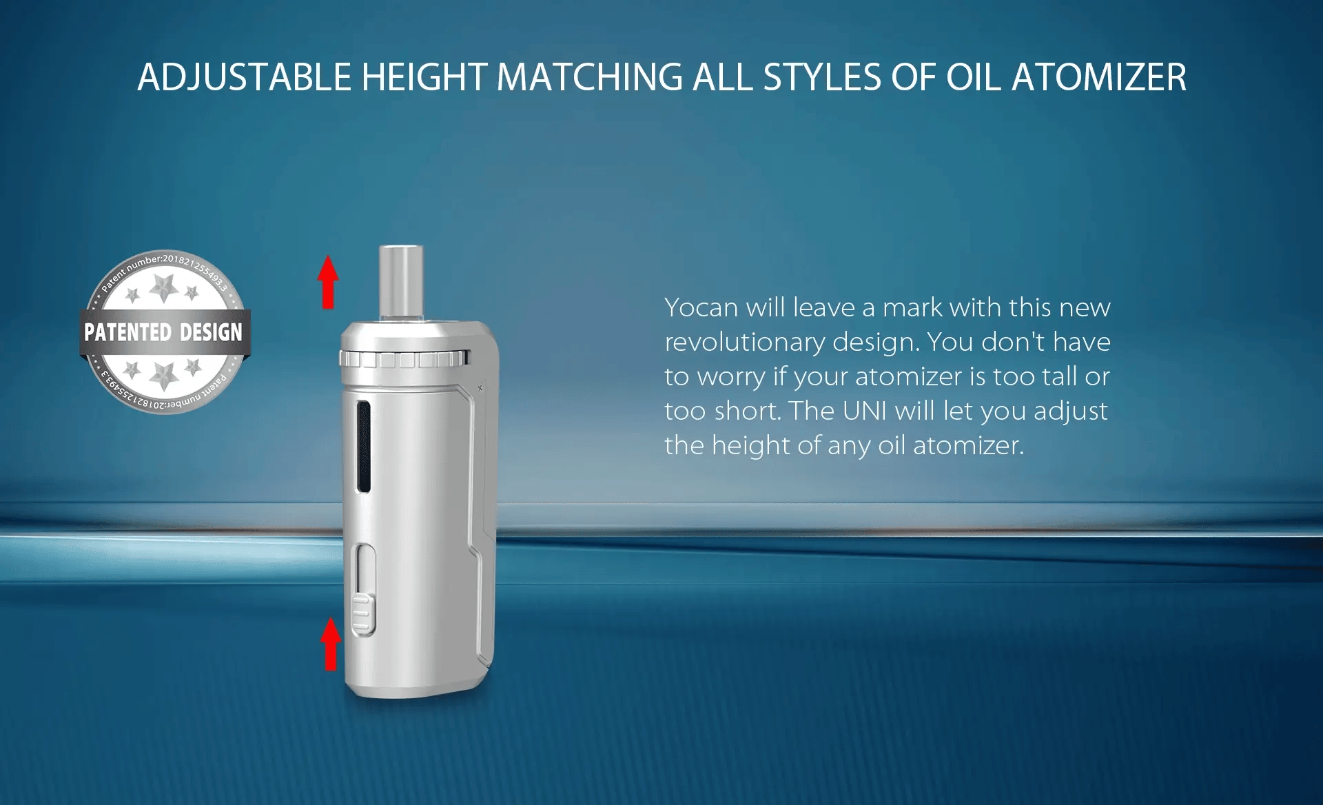 Yocan UNI (Universal Portable Box Mod) Blue Purple Gradient