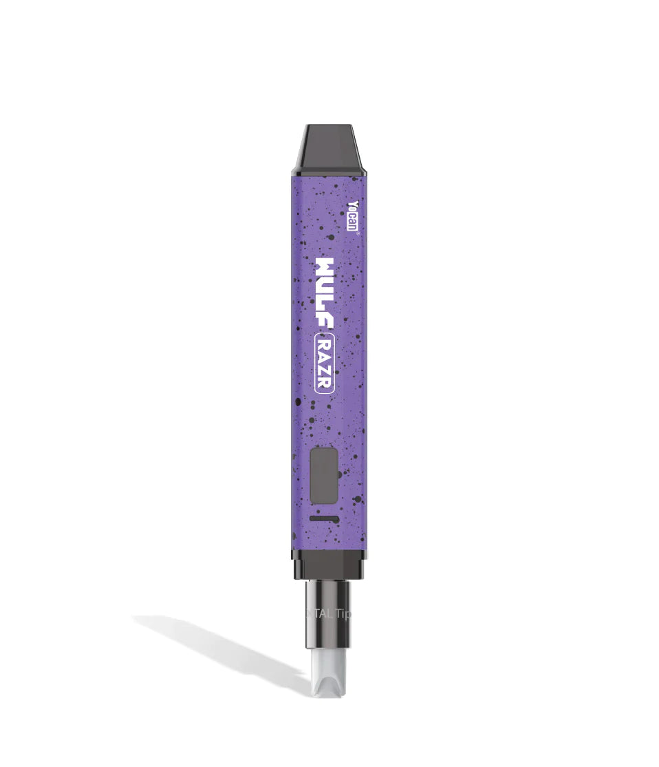 Yocan Razr Nectar Collector and Hot Knife by Wulf Mods Wulf Purple Black Splatter