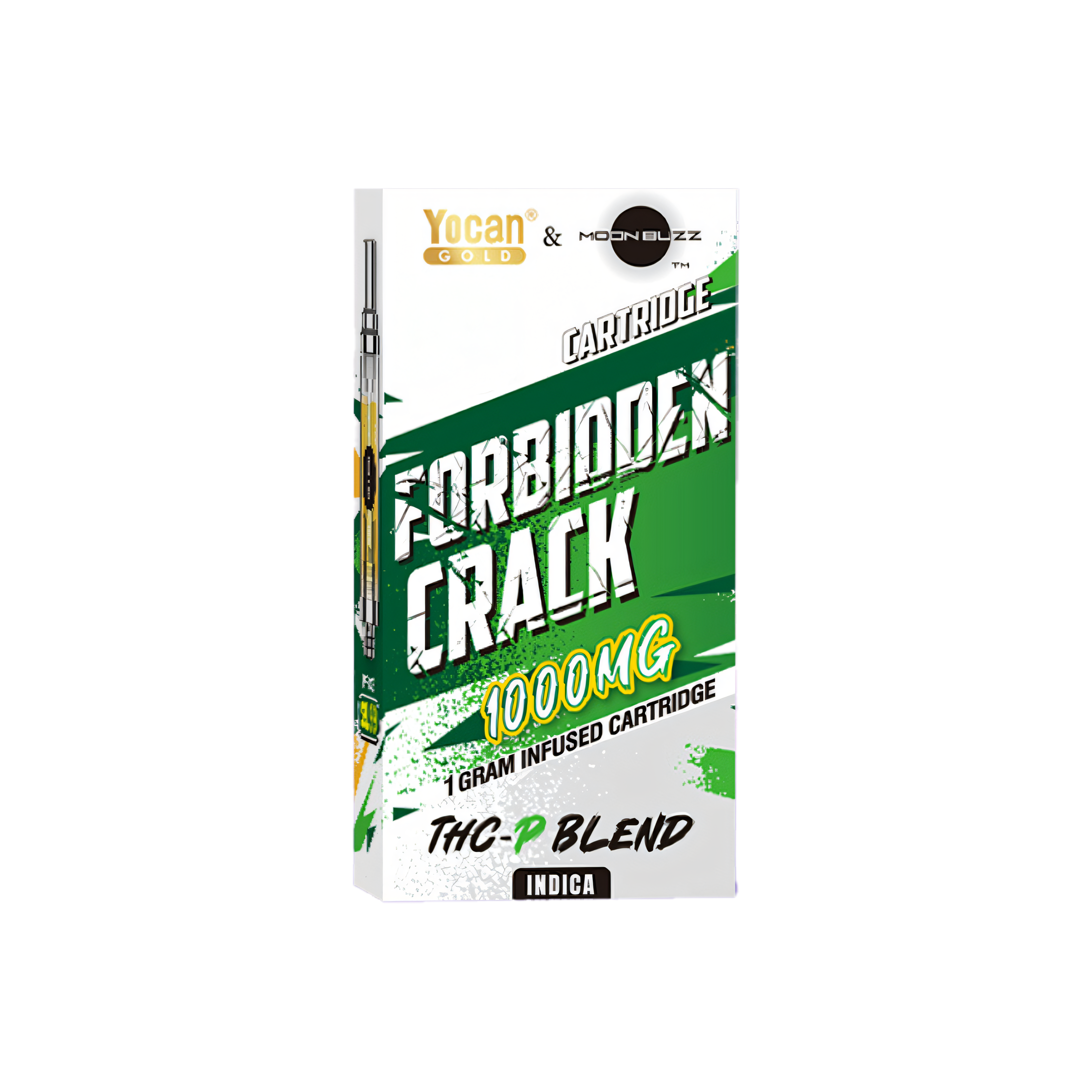 Yocan Gold 510 Cartridges By Moonbuzz - 1 Gram Forbidden Crack