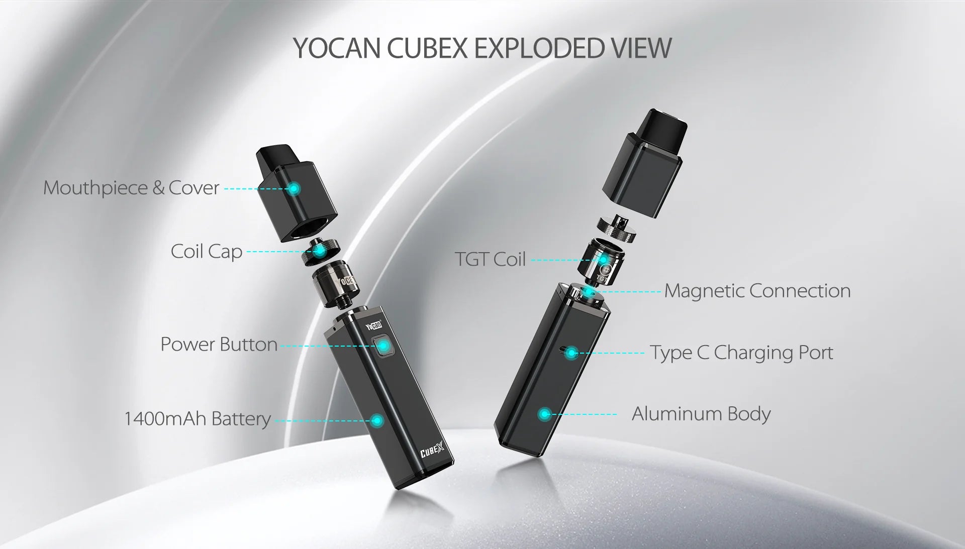 Yocan Cubex - Concentrate Vaporizer with TGT Coil