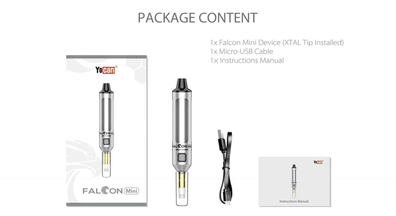 Yocan Falcon Mini Neon Glow - Concentrate Vaporizer