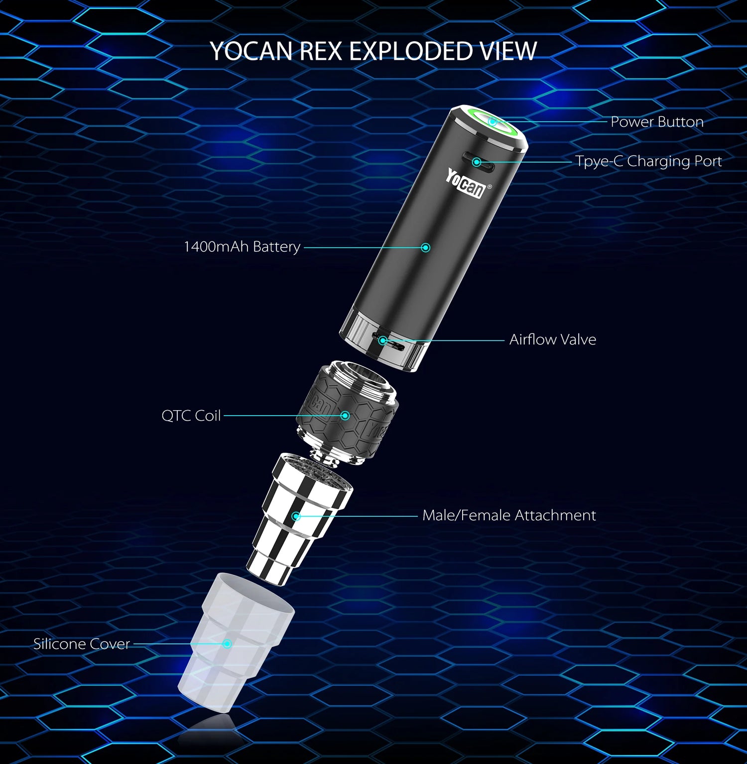 Yocan Rex - Portable Enail Vaporizer