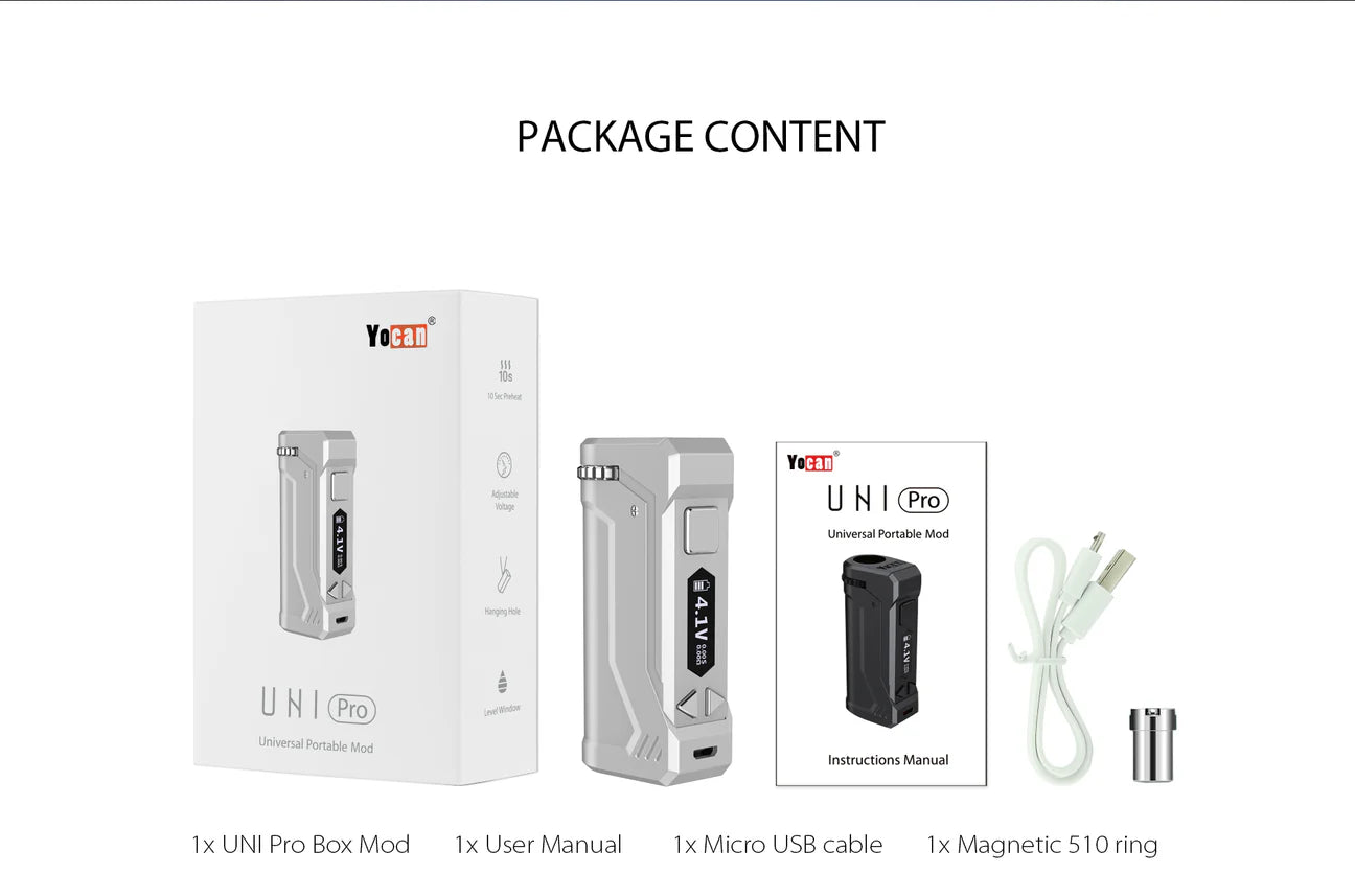 Yocan UNI Pro Universal Box Mod Silver