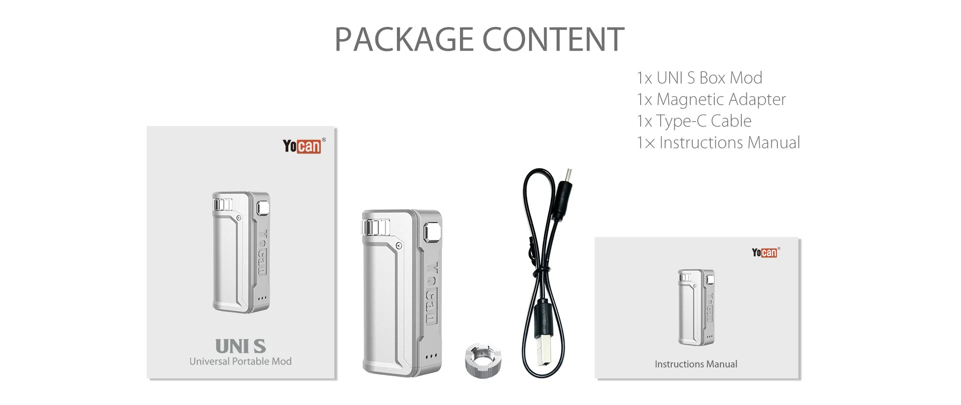 Yocan UNI S - Universal Portable Box Mod