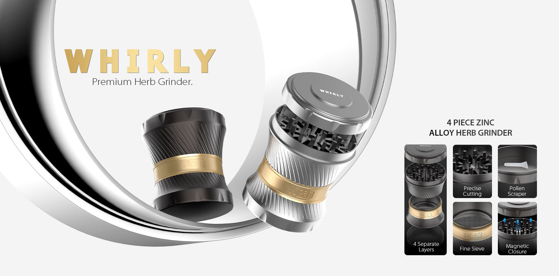 Yocan Whirly Dry Herb Grinder