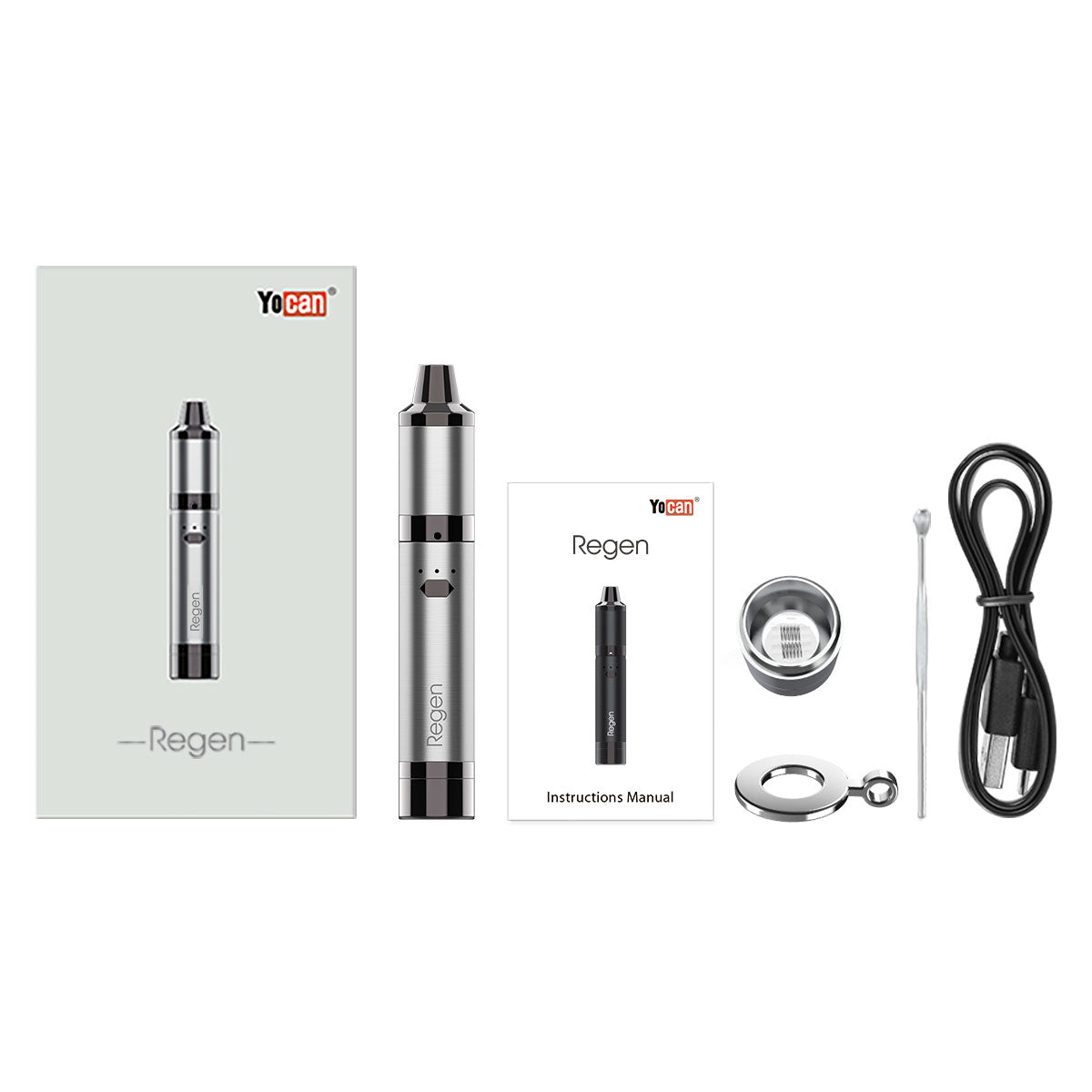 Yocan Regen Advanced Concentrate Vaporizer Light Red